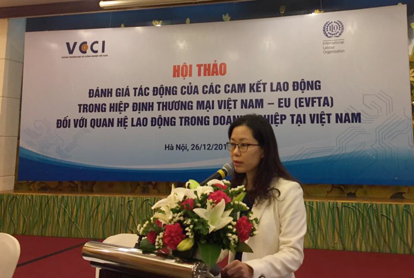 Influence of Vietnam-EU Free Trade Agreement (EVFTA) with labour relationship in Vietnam.